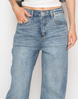 Artemis Vintage |BLUE Slim Ultra High Rise 90's Straight Jeans - My Pampered Life Seattle