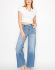Artemis Vintage |Eco Friendly Fabric High Rise Slim Palazzo Jeans - My Pampered Life Seattle