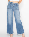 Artemis Vintage |Eco Friendly Fabric High Rise Slim Palazzo Jeans - My Pampered Life Seattle