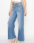 Artemis Vintage |Eco Friendly Fabric High Rise Slim Palazzo Jeans - My Pampered Life Seattle