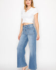 Artemis Vintage |Eco Friendly Fabric High Rise Slim Palazzo Jeans - My Pampered Life Seattle