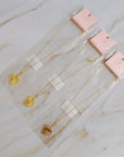 Clip Hanging Initial Heart Necklace