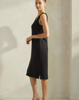 Yelete LuxeAir Ribbed V-Neck Tank Dress