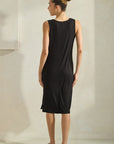 Yelete LuxeAir Ribbed V-Neck Tank Dress