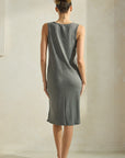 Yelete LuxeAir Ribbed V-Neck Tank Dress