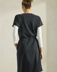 Soft Modal Drawstring T-Shirt Dress with Pockets