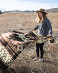 Andean Alpaca Wool Blanket - Cactus