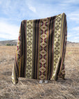 Andean Alpaca Wool Blanket - Cactus