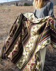 Andean Alpaca Wool Blanket - Cactus