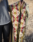 Andean Alpaca Wool Blanket - Cactus