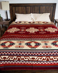Andean Alpaca Wool Blanket - Wildfire