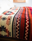 Andean Alpaca Wool Blanket - Wildfire