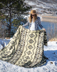 Andean Alpaca Wool Blanket - Slate