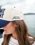Sunday Funday - Navy Vintage Trucker Hat - My Pampered Life Seattle