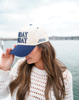 Sunday Funday - Navy Vintage Trucker Hat - My Pampered Life Seattle