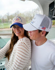 Boats & Beers - White Vintage Trucker Hat - My Pampered Life Seattle