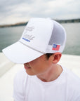 Boats & Beers - White Vintage Trucker Hat - My Pampered Life Seattle