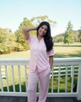 Pink Camo - Short Sleeve + Pant Pajama Set