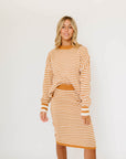 Harper Sweater Skirt Set in Rust - My Pampered Life Seattle