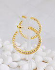 Classy Lady Pearl Hoop Earrings