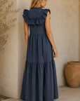 Mary Maxi Dress in Navy