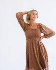 Bae Mini Dress in Brown - My Pampered Life Seattle