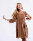 Bae Mini Dress in Brown - My Pampered Life Seattle
