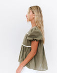 Winny Top in Olive - My Pampered Life Seattle