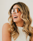 Ellen Retro Square Pilot Sunglasses