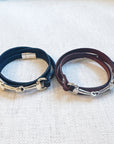 Equestrian Elegance Double Wrap Bracelet