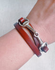 Equestrian Elegance Double Wrap Bracelet