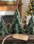 Evergreen Forest Christmas Green Tree Candle
