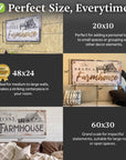 Rustic Farmhouse Sign (Made In USA)