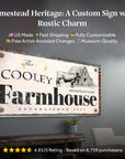Rustic Farmhouse Sign (Made In USA)