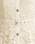 Purely Romantic Woven Lace Midi Dress