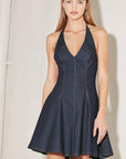 Dark Wave Denim Mini Dress
