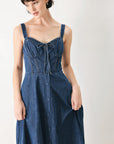 Blue Crush Denim Midi Dress