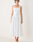 The Weekend in Nantucket Woven Midi Dress