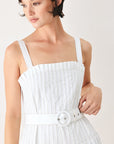 The Weekend in Nantucket Woven Midi Dress