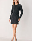 Flying Tomato Midnight Studded Denim Mini Dress