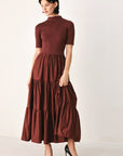 Flying Tomato Autumn Love Story Tiered Midi Dress