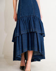 Sunday Stroll Denim Maxi Skirt