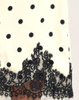 Paris Polka Woven Midi Pencil Skirt