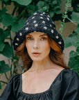 FLORA Crochet Hat In Black