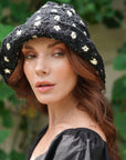FLORA Crochet Hat In Black