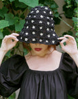 FLORA Crochet Hat In Black
