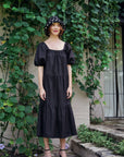 FLORA Crochet Hat In Black