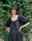 FLORA Crochet Hat In Black