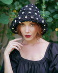 FLORA Crochet Hat In Black