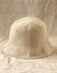 FLORETTE Crochet Bucket Hat In Nude White - My Pampered Life Seattle